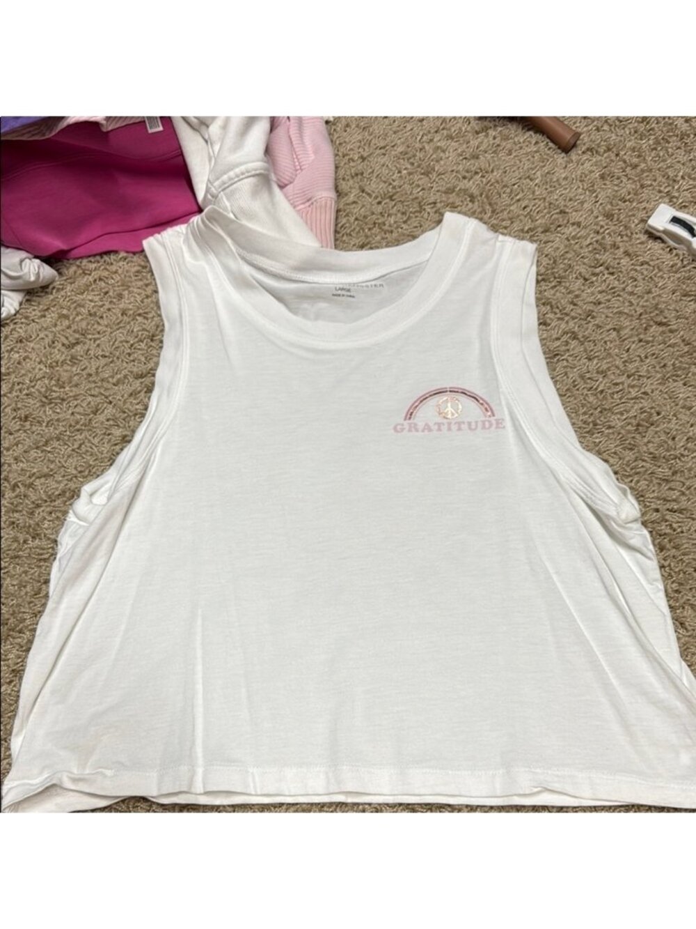 Spiritual gangster tank top- size large